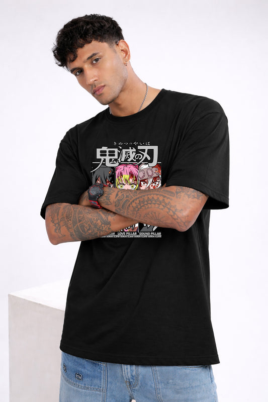 SERPENT,LOVE & SOUND PILLER OVERSIZED T-SHIRT