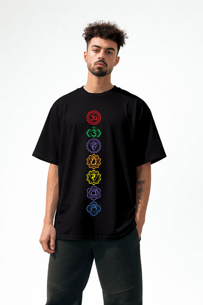 SEVEN CHAKRAS OVERSIZED T-SHIRT
