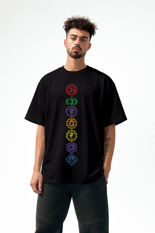 SEVEN CHAKRAS OVERSIZED T-SHIRT