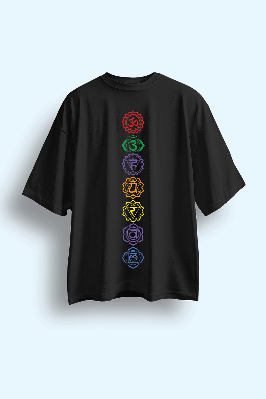 SEVEN CHAKRAS OVERSIZED T-SHIRT