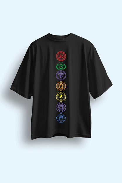 SEVEN CHAKRAS OVERSIZED T-SHIRT