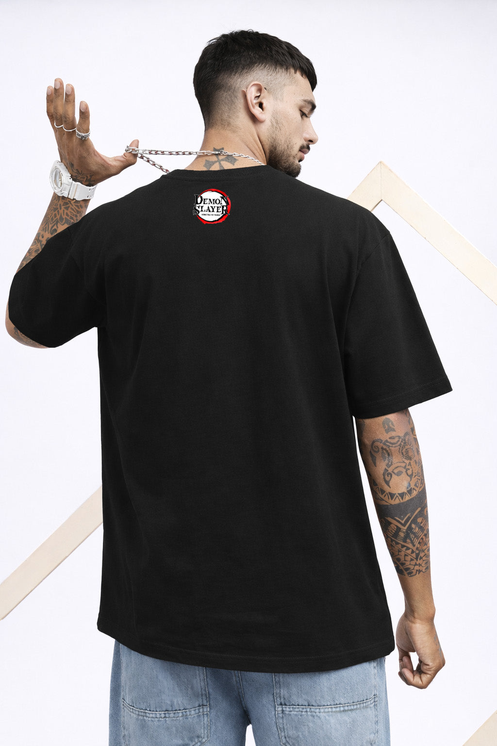 INSECET,FLAME & WATER PILLER OVERSIZED T-SHIRT