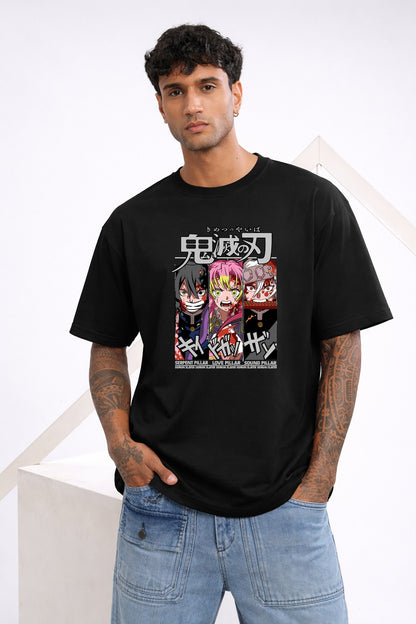 SERPENT,LOVE & SOUND PILLER OVERSIZED T-SHIRT