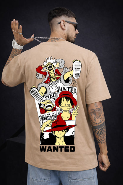 WANTED LUFFY OVERSIZED T-SHIRT