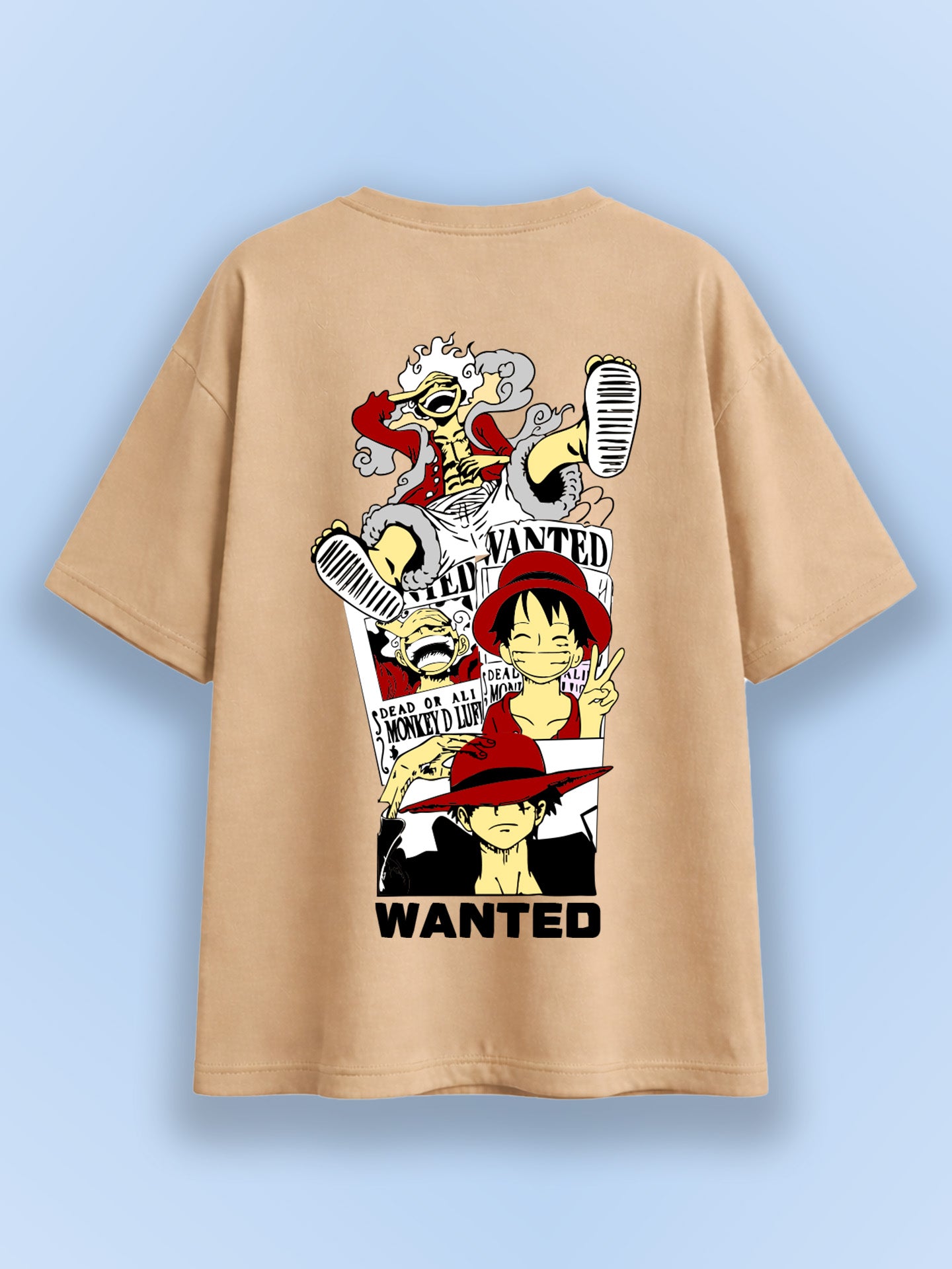 WANTED LUFFY OVERSIZED T-SHIRT