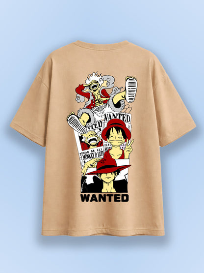 WANTED LUFFY OVERSIZED T-SHIRT