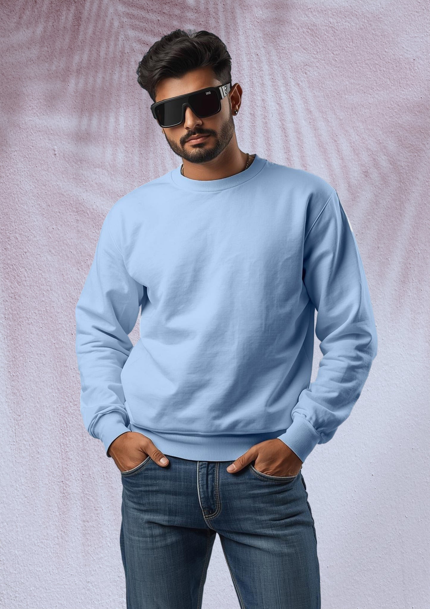 Basic Sky-Blue Sweatshirt