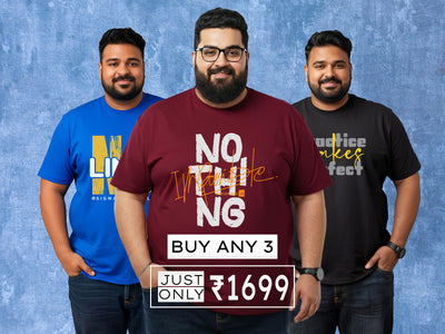 Pick Any 3 Tees @ ₹1699
