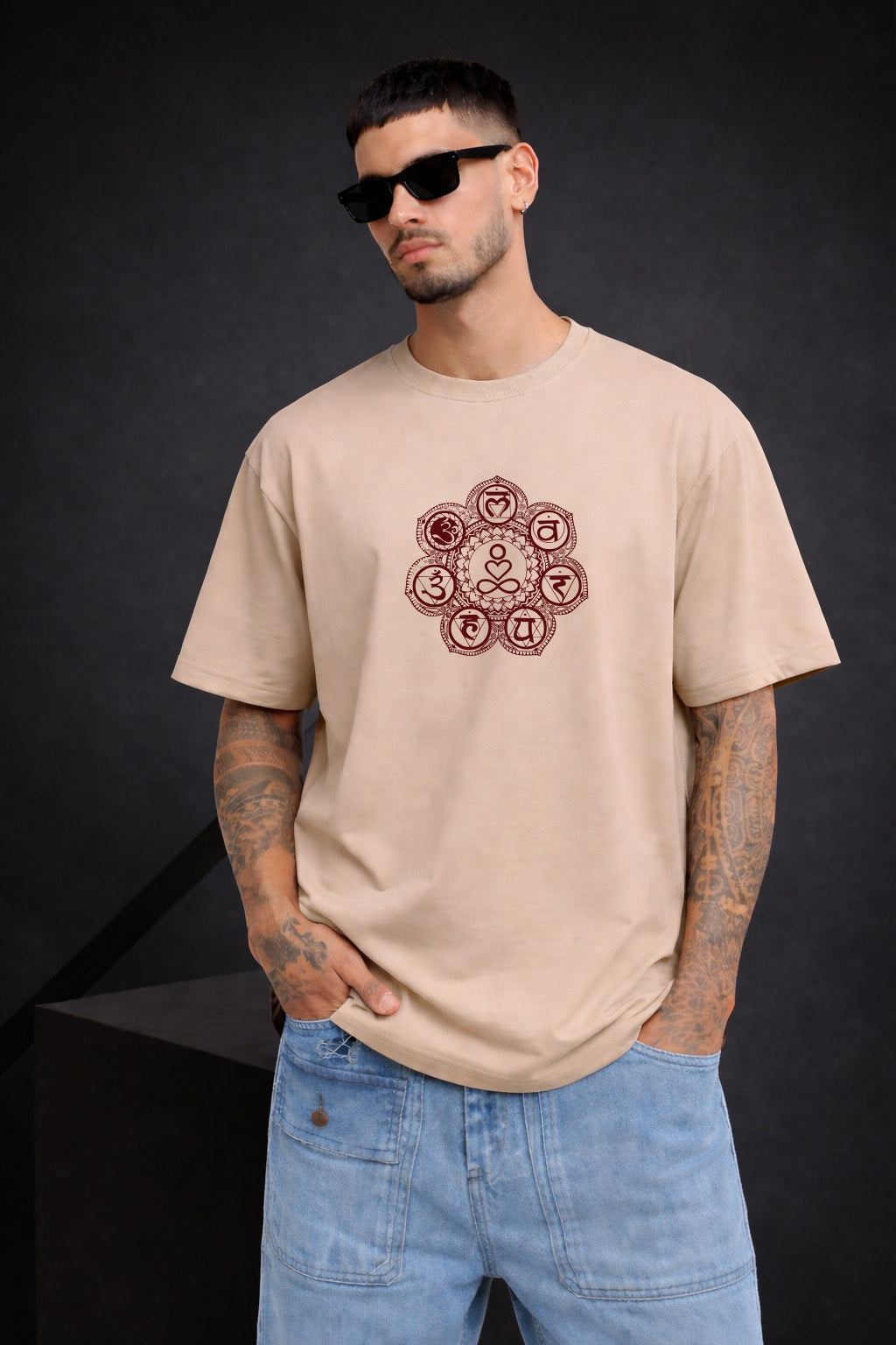 SEVEN CHAKRA OVERSIZED T-SHIRT
