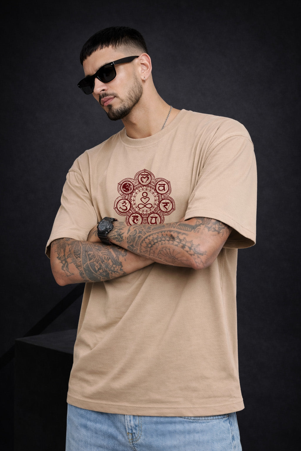 SEVEN CHAKRA OVERSIZED T-SHIRT