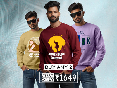 BUY 2 SWEATSHIRTS @ ₹ 1649